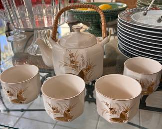 Cho Cho teapot & tea cups, Otagiri, Japan
