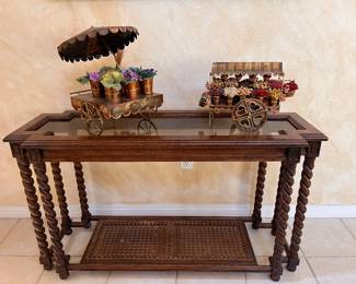 Vintage Craig Hess Flower Cart Art