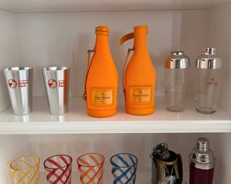 Veuve Clicquot Champagne Jackets, shakers & glasses
