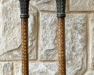 Heavy Pillar Candlesticks