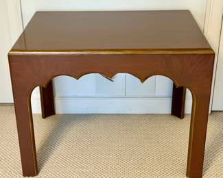 Custom Scalloped Edge Side Table