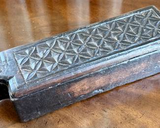 Vintage Hand Carved Spice Box