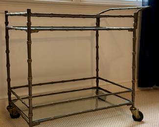 Two Tiered Bar Cart