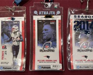 Patriots Playoff Ticket Stubs