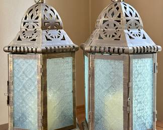 (2) Pierced Lanterns