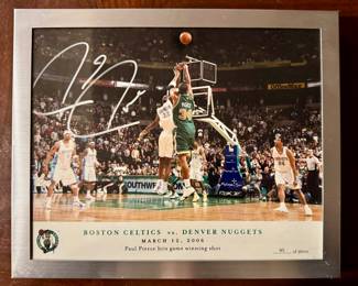 Autographed Paul Pierce Photograph