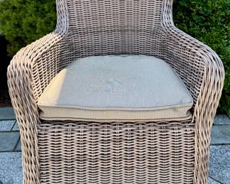 (2) Kingsley Bate Wicker Armchairs