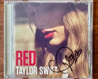 Autographed Taylor Swift Red CD
