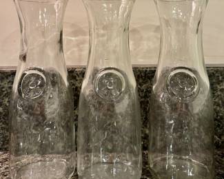 (3) Wine Carafes