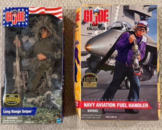 GI Joe Long Range Sniper & Navy Aviation Fuel Handler