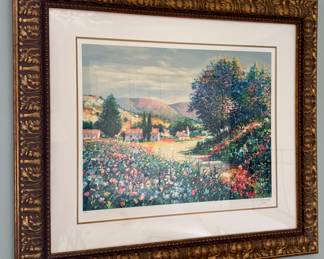 "Foothills of Summer" Serigraph, Signed Alex Perez