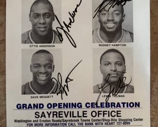 Autographed "Meet the Giants Backfield" Poster