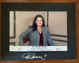 Autographed Mia Hamm Photograph