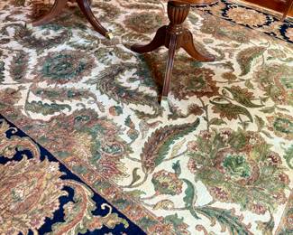 Area Rug (sage, ivory, black)