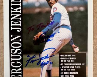 Autographed Ferguson Jenkins Photograph