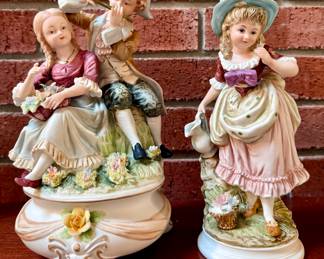Porcelain figurines, vintage