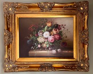 Floral Still Life Oil on Canvas