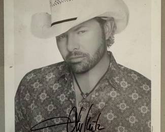 Autographed Toby Keith Photograph