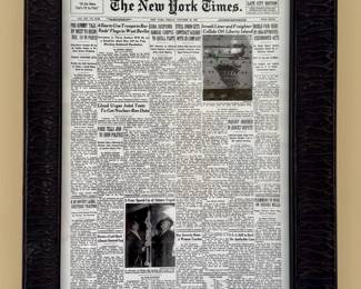 The New York Times Framed Front Page