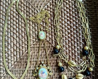 Assorted costume jewelry