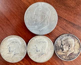 One Dollar & Half Dollar Coins