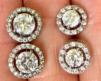 Sterling and Cubic Earrings