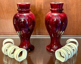 Marble Vases & Napkin Rings