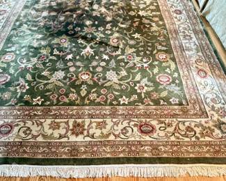 Area Rug (sage, rust, cream)