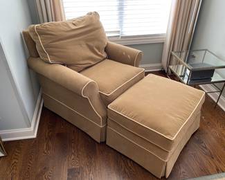 Custom Chair and matching ottoman