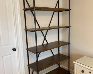 Wood & iron book case (3'6'x7') - 2 available