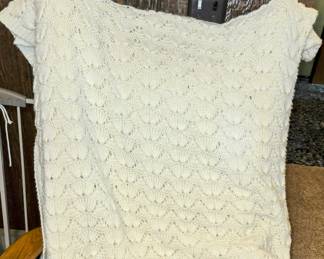 Homemade Crocheted Throw