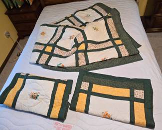 Quilted Comforter and Shams