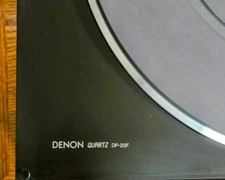 Denon DP-23F Turntable and Denon DRW-750 Stereo Double Cassette Tape Deck