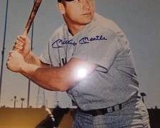 COA Mickey Mantle Autograph 16 x 20