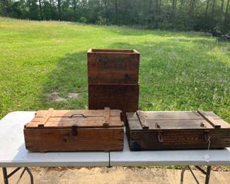 Old ammo boxes