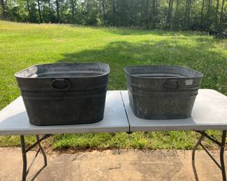 Square wash tubs