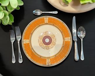 CARRS EPNS A1 (Sheffield, England) "Bead Round" flatware - 101 pieces - 5 place setting for 14