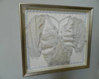 Framed Victorian bodice.