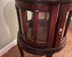 Vintage French Drinks Cabinet (with removable tray), round