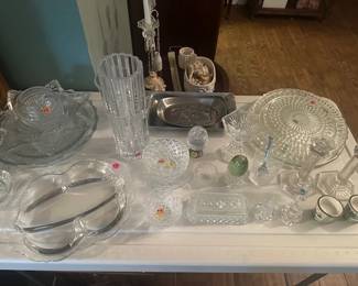 Crystal and glass ware