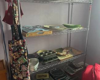 Mason jars, bakeware, aprons, cutting boards, platters, Tupperware and more