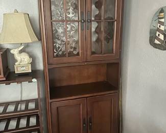 2 piece china cabinet (another identical one is available)
