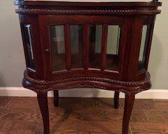 Vintage French Drinks Cabinet (with removable tray), kidney shaped