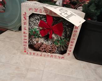 Vintage wreath still in the original box