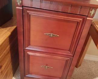 Wood file cabinet