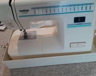 Brother sewing machine with case