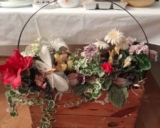 Large silk flower arrangement