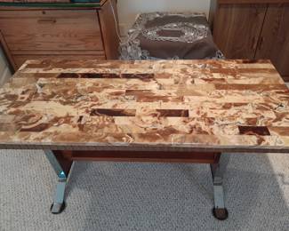 Marble and chrome table