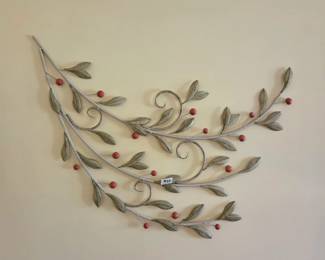 #20 Metal Wall Art - Leaf, Berries 40x28 $25.00