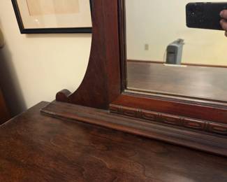 #38 Vintage 4 Drawer Dresser 40x19x29 w/ Mirror 29x34 $125.00